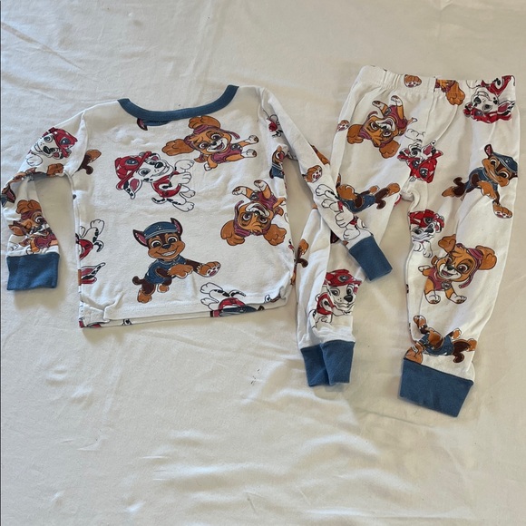 Paw Patrol Kids Pajama Set - White and Blue - Picture 1 of 2